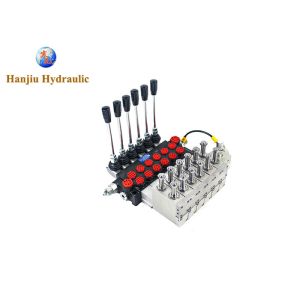 China P40 Electric Pneumatic Hydraulic Directional Control Valves 6 Spool 3 Way Spring Return on sale