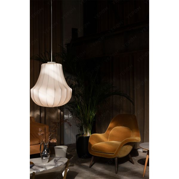 Nordic Silk Pendant Lights Simple Bedroom Normann Copenhagen Phantom Lamp(WH-MI-374)