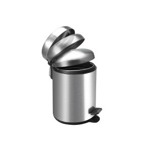 Customer Logo Stainless Steel Trash Bin Durable Pedal Bin Waste Bin Big Capacity