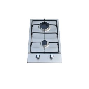 Two Burner Built In Gas Hob With Automatic Ignition Enamel Pan Supports