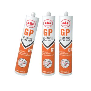 China Gp Strong Adhesion Clear Weather Resistant Silicone Sealant Quickdrying Adhesive on sale