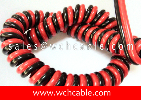 UL20950 Polyurethane PUR Jacketed Retractable Spiral Cable 90C 300V