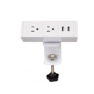 China America Desktop Clamp Power Strip 2outlet and 2USB ETL passed on sale