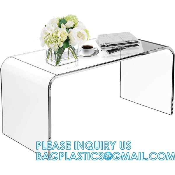 Quality Acrylic Nightstand, End Table, Side Table With Wheels Casters, clear furniture crafts acrylic Bookcase Bookshelf for sale