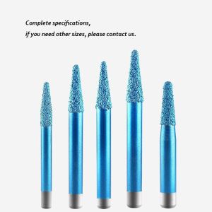 Brazed diamond carving tools blue cnc router bit for marble Carving stone caring