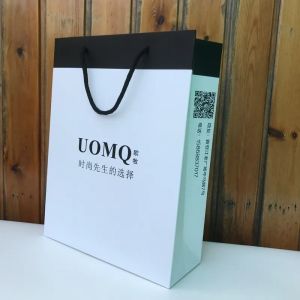 Recyclable Biodegradable Custom Handle Gift Paper Bag Packaging for Small