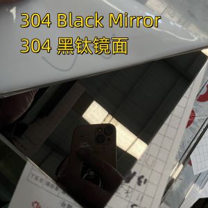 Wholesale 304 Black Mirror 0.8*1219*3048mm Color Decorative Stainless Steel Sheet For Wall Cladding Decoration from china suppliers