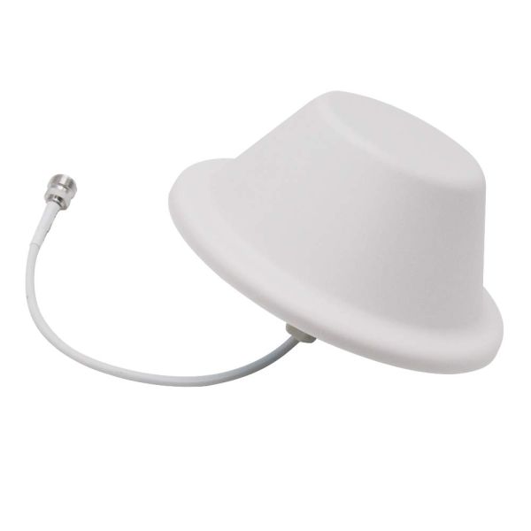 N Female White RG58 Cable 700MHz-2700MHz 5dBi Ceiling Antenna For Repeater