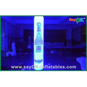 Promotional LED Inflatable Lighting Decoration Small Inflatable Pillar 2m Height