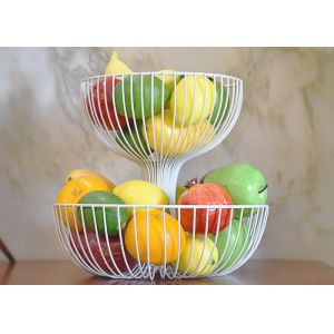 Customized Design Baking Black Iron 2-Layer Metal Fruit Plate 27*35*24CM