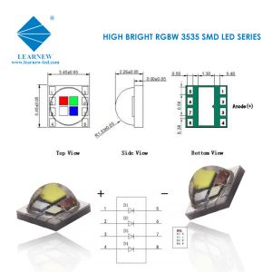 SMD 3535 5050 High Power RGBW LED Chip 3W 4W 12W Ceramic Leadframe