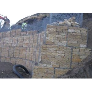 OHSAS PVC Coated Gabion Box 2m Galvanised Steel Cages For Stones