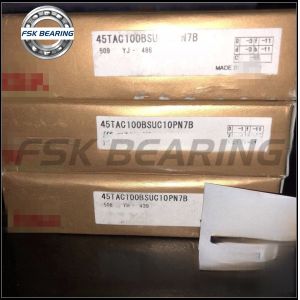 Chrome Steel 45TAC100BSUC10PN7B Angular Contact Thrust Ball Bearing 45*100*20mm
