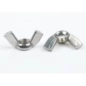 Wholesale M12 ASTM INOX B8 B8M B8T Edged Square Wing Round Butterfly Wing Nut DIN314 from china suppliers