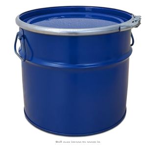 18 L Tinplate Bucket With Lid With Clamping Ring