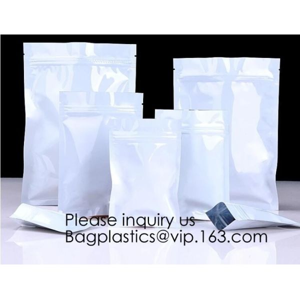 Top zip plastic bag food packaging/ 3 side seal zipper bag/ stand up pouch k bag for meat,pork,beef,sea food pack