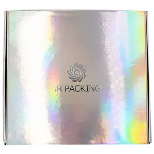 Custom Holographic Rectangular Corrugated Mailing Shipping Box China Manufacture