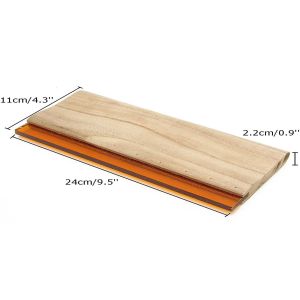 75 Durometer Wooden Screen Printing Squeegee Ink Scraper 25*5