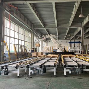 Automatic Stacking Palletizer Robot / Bag Palletizer Machine Single Column