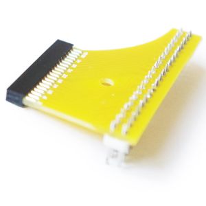 1.27mm 2 x 20-pin Dual Row Female to 2.54 mm Male Pin Headers Adapter PCB Board