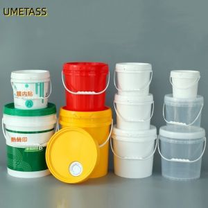 1-5L Capacity Plastic Wash Bucket Sand Toys Container With Handle Lids