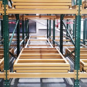 B22 Push Back Racking Warehouse Storage Push Back Pallet Rack Heavy Duty Rack