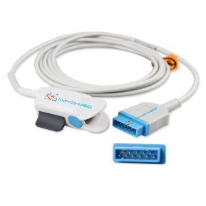 GE SpO2 Pulse Oxima 11pin Sensor Cable for Class II Heart Rate Monitoring