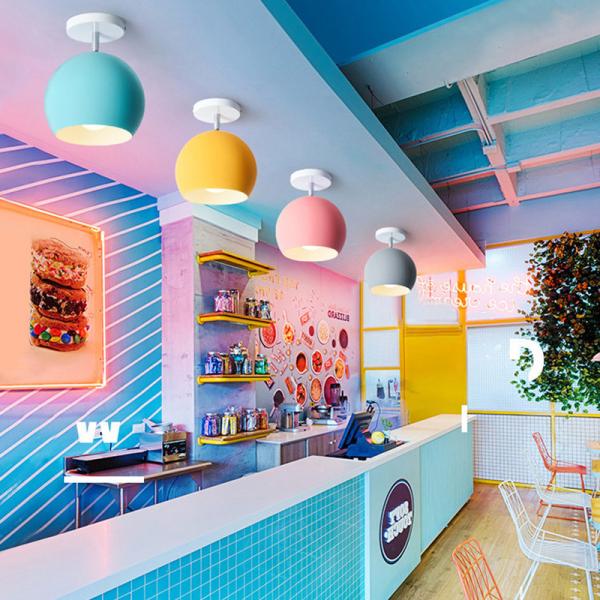 Nordic modern minimalist Ceiling Lights creative Led pink ceiling light(WH-MA-166)