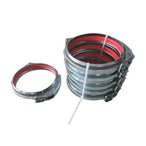 Wholesale Galvanized Quick Connect Duct Pipe Clamp With Lock For Flange Pipe And Pressed Bends from china suppliers