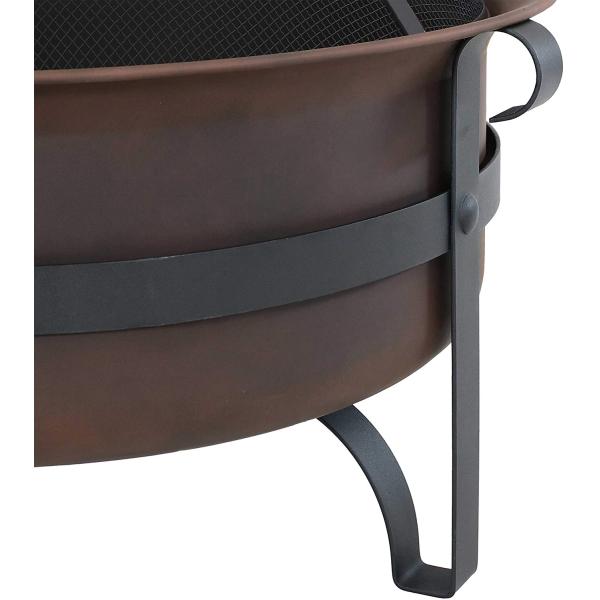 Large Bronze Cauldron Outdoor Charcoal Fire Pit Round Wood Burning Patio