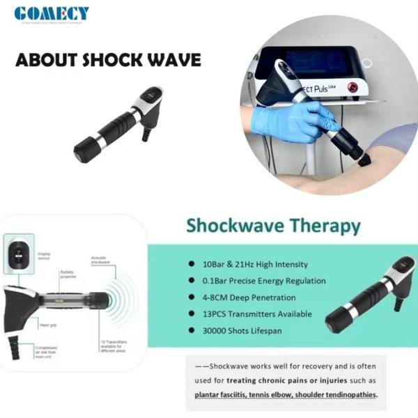 2 In 1 High Intensity Shockwave Therapy Device Physiotherapy 1064Nm Class IV High Power Therapeutic Laser For Pain Management