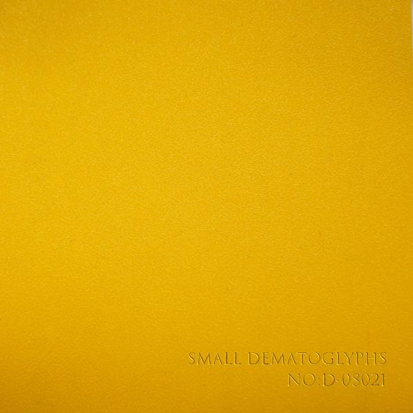 Quality Different Pattern PVC Coated Paper With Classical Yellow Embossing for sale