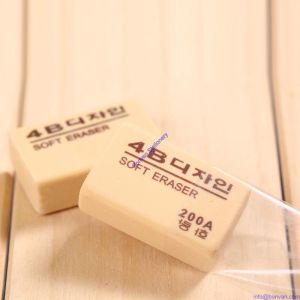 Wholesale good quality soft rubber eraser,soft school eraser,4B school eraser from china suppliers