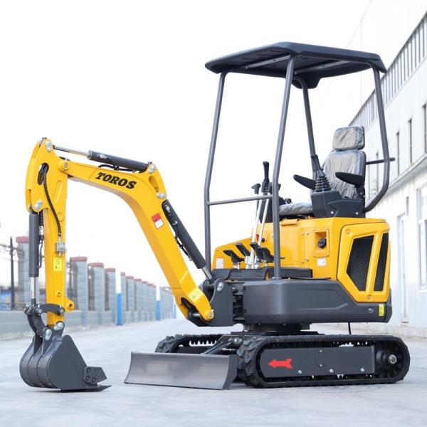 Quality 3060mm Total Length Compact Crawler Excavator 1 Ton With 8kn Maximum Excavation Force for sale