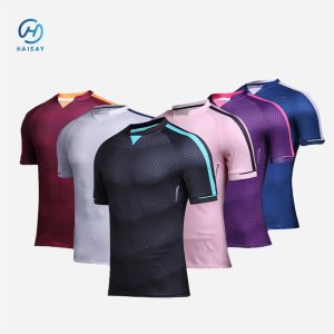 Custom Sublimation Print Football Jersey Jacquard Fabric Polyester Football