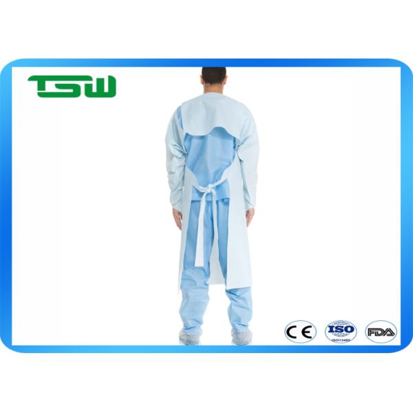 Breathable 0.16mm Thickness CPE Non Woven Disposable Gown