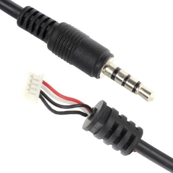 Quality Custom Factory Assembly 1M 3.5mm TRRS Audio DC Jack to JST 2.0mm 2.54mm Pitch Connector Cable for sale