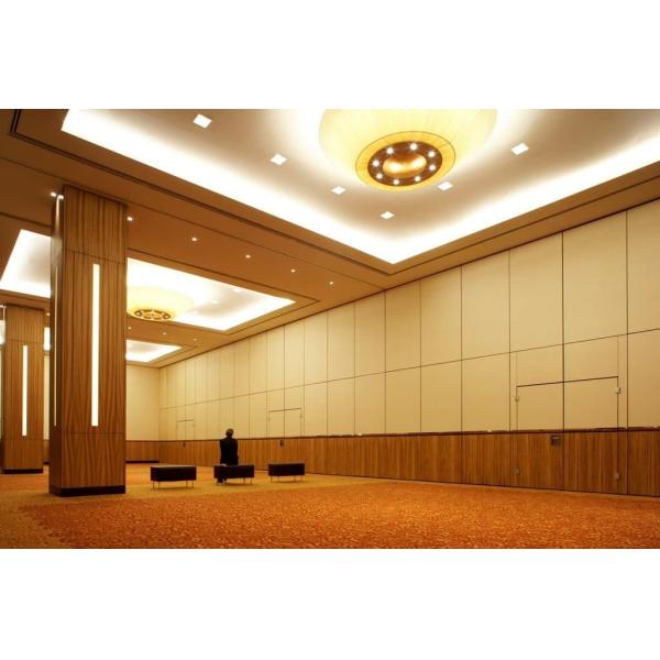 Wooden Sliding Folding Sound Proof Partition Wall For Hotel Banquet Hall Fire