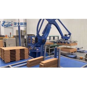 Electromagnet Gripper Handling Metal Carbon Steel Sheets Box Palletizer Machine