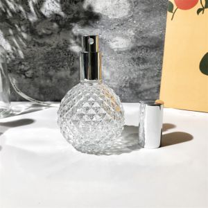 100ml Luxury High Capacity Perfume Bottles Transparent Spray Pump Refillable