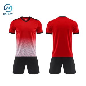 Custom Blue Green Gradient Football Jersey Set - Quick-Dry Polyester