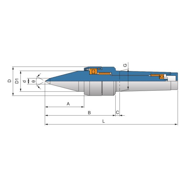 TSC-663 HEAVY DUTY STRONG LONG NOSE LIVE CENTER
