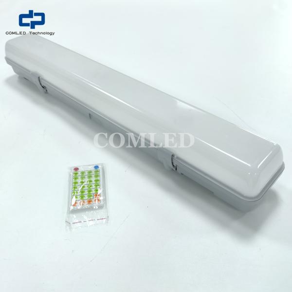Sensor dimming vapor proof batten light IP65 tri-colour LED lighting fixtures