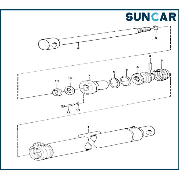 SUNCARVO.L.VO VOE 6630749 VOE6630749 Cylinder Seal Kit For Wheel Loader 4600, 4600B, L160