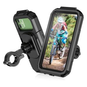 China Universal 360 Degree Motorbike Phone Mounts waterproof 6.8 inch PVC Material on sale