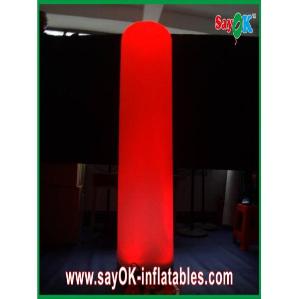 Straight Led Light Decoration 2 Meters High Inflatable Pillar For Events