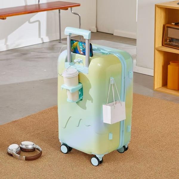 Travel in Sweet Style with this Password-Locked Hardside Suitcase Featuring an
