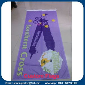 China Custom 110 G Knitted Polyester Fabric Advertising Flags on sale