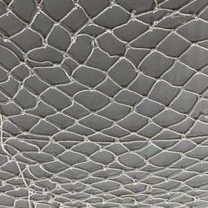 Knit debris netting horizontal construction safety net