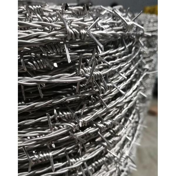 high tensile double twist barbed wire two strands high tensile barbed wire 3"-5"